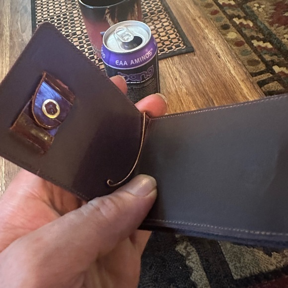 VINTAGE WALLET BILLFORD CARD HOLDER WITH HANOVER (SWISS) WATCH GENUINE ALLIGATOR - Picture 12 of 13